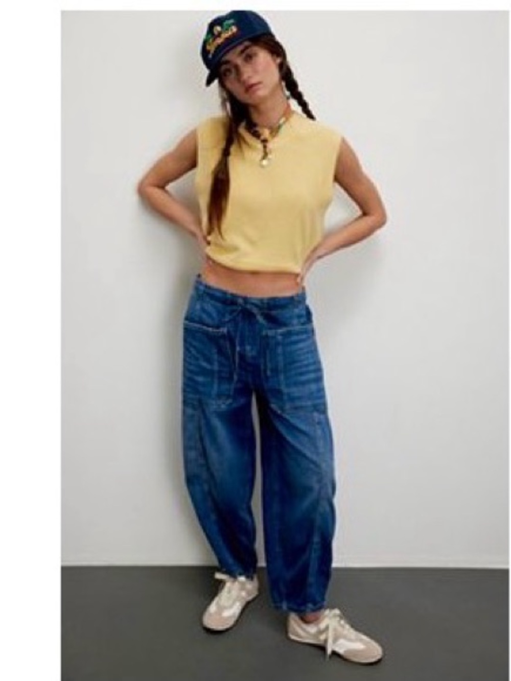 We The Free Silverton Pull-On Barrel Jeans Color: Earth Angel